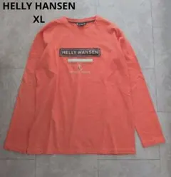 HELLY HANSEN 長袖 カットソー オレンジ XL ロゴ プリントのサムネイル