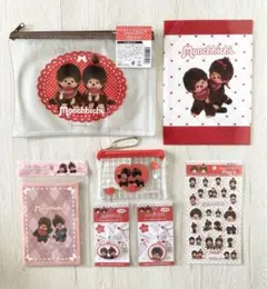 五月様専用♡モンチッチ♡ ７点セット　フラットポーチ　カバー付きA6ノートその他