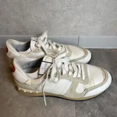【中古】VALENTINO スニーカー 26.5cm ホワイト 人気希少モデルのサムネイル
