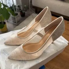 BENIR ベニル ウェディングシューズ レース 10cmヒール 36サイズ BENIR ベニル ウェディングシューズ レース 10cmヒール 36サイズ