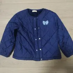 ニットプランナー　キルティングジャケット ネイビー