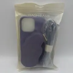 HASHIBAMI iPhone 13 Pro ケース ストラップ付 パープルのサムネイル