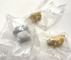 お文具といっしょ　きゃらっぷっぷ　アクセサリースタンドフィギュアなのです　3点