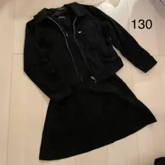 130 セット ワンピース ジャケット　黒　フォーマル