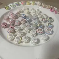 ペイントビーズ まとめ売り52個セット　カスタムボールペン、キーホルダー用