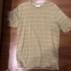 LACOSTE ボーダー Tシャツ ベージュ サイズ4