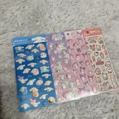 ダイソー ぷくっとシール サンリオ 4種類セット