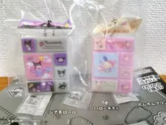 サンリオキャラクターズ タイルシールミニチュアチャーム ウサハナ クロミ