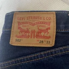 LEVI'S 502 デニム ジーパン　ストレートW28 L33 ダークブルー