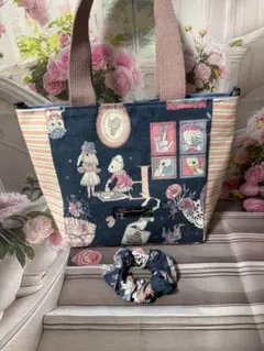 ミニトートバッグ＆シュシュ（ジョリーフルール）