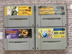 【動作未確認品】スーパーファミコンソフト4枚セット