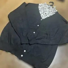 春に⭐︎ブラックカ-デとレオパ-ドカットソ-セット⭐︎