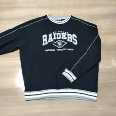 RAIDERS　レイダース　トレーナー　スウェット　NFL　ブラック　Lサイズのサムネイル