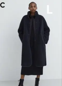 UNIQLO C ボアフリース スタンドカラーコート L