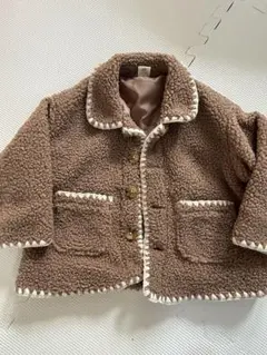 ボアジャケット 90サイズ ブラウン