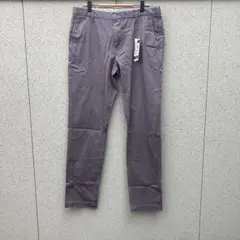 新品タグ付【MRU】L♡ゴルフパンツ チノパン ストレッチ 無地 チャコールのサムネイル