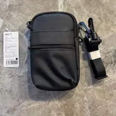 スマホポシェット　ショルダーバック　ブラック