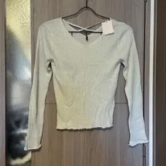 one after another NICE CLAUP ラメ リブ ニット