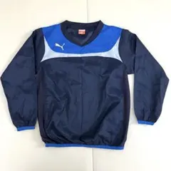PUMA /ピステ・ウィンドブレーカー /ネイビー/ブルー130 サッカー 紺