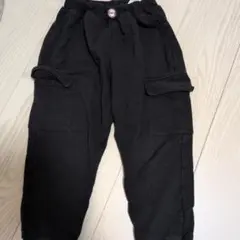 カーゴパンツ ブラック 120cm