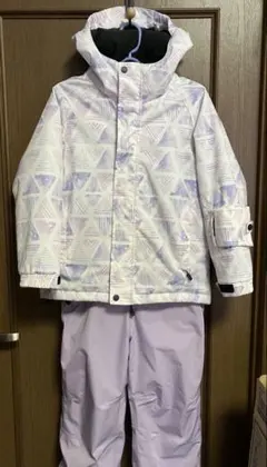 子ども用スキーウェアセット ホワイト・パープル140