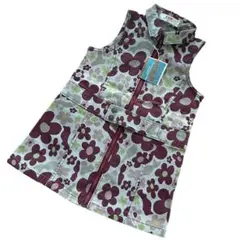 新品タグ付き♡100 e.a.B ベスト チュニック 花柄 ジップアップ ワンピ
