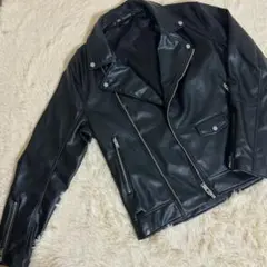 ZARA ザラ　ダブルライダース　ジャケット　フェイクレザー　美品