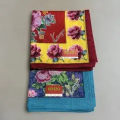 [新品.未使用]KENZO 花柄ハンカチセット