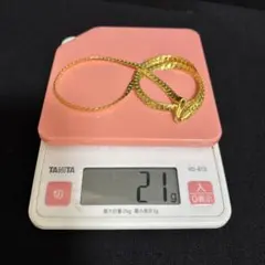 18Kゴールドフィルド21gネックレス50センチ未使用