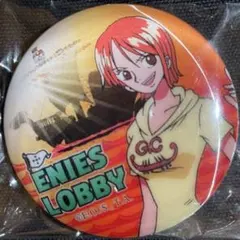 ワンピース onepiece エニエスロビーチェンジング缶バッジ ナミ