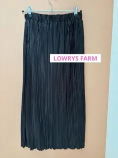 【LOWRYS FARM】プリーツタイトスカート ブラック FREE