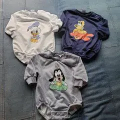 Disney ベビー ロンパース 3枚セット 3-6M