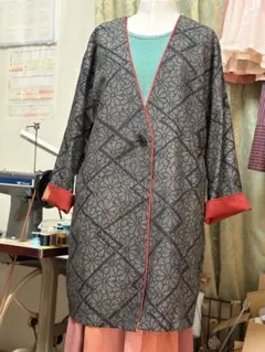 着物リメイクコート