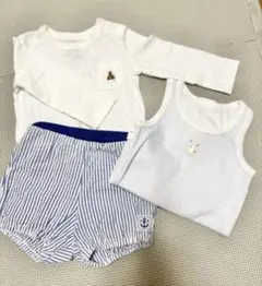 ベビー服 3点セット ロンパース 肌着 ショートパンツ【まとめ売り】のサムネイル