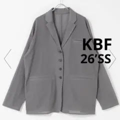 【新品】KBF シアーライトテーラードジャケット シースルー 夏 グレーのサムネイル