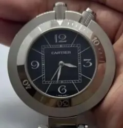 希少・美品】Cartier カルティエ パシャ トラベルクロック 置き時計