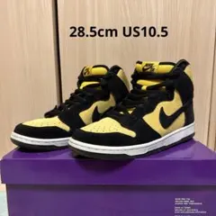 28.5cm NIKE SB DUNK HIGH MAIZE AND BLACK