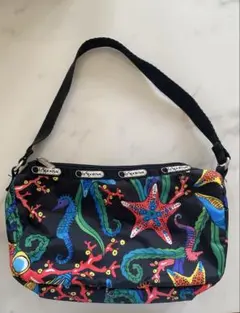 LeSportsac 海洋生物プリントポーチ 中型