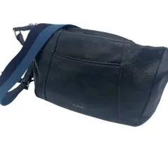 ✨ポールスミス✨ショルダーバッグ　シボ革　オールレザー　ブラック　斜め掛け