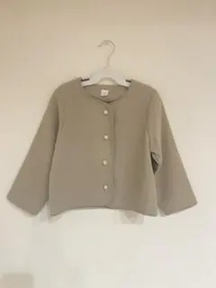 Cottoli ボタン付きカーディガン ベージュ