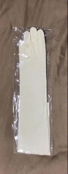 ウエディング　オフホワイトロンググローブ