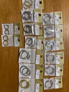 フープイヤリングセット シルバー ゴールド