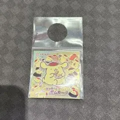 スシロー　ポムポムプリン コラボ　ピック　キラキラステッカー　コラボステッカー