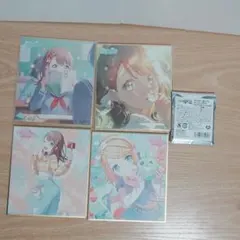 プロセカ　日野森雫　ミニ色紙＆未開封グリッター缶バッジ【プロジェクトセカイ】