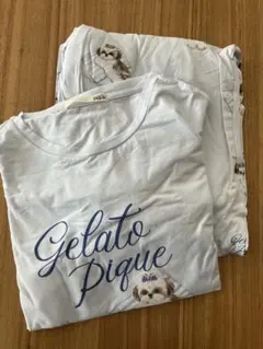 新品　ジェラートピケ　長袖ルームウェア　シーズー