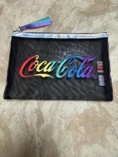 コカコーラ　メッシュ　ポーチのサムネイル