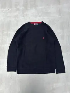 CHAPS 100%コットン セーター ネイビー　ラルフローレン　ノームコア