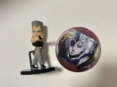 ジョジョの奇妙な冒険 ポルナレフ　フィギュア＆缶バッジセット