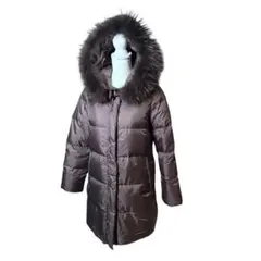 ナノユニバース✖️西川ダウン ロングダウンコート ブラウン 36 Aライン