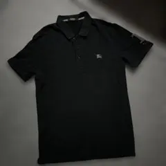 BURBERRYBLACKLABEL バーバリーポロシャツ 黒サイズ3のサムネイル